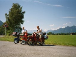 Blick auf die Alpen.