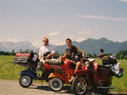Blick auf die Alpen.