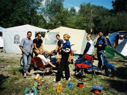 Campinplatz in Prien am Chiemsee.