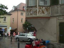 Unterstand vor dem Regen.