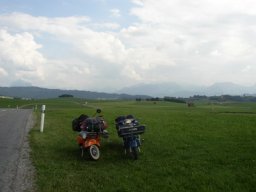 Von Füssen nochmal auf die Tour zurückgeblickt.