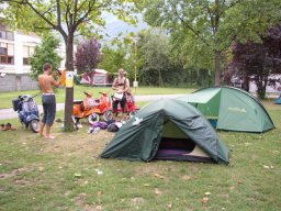 Campinglatz in Meran.