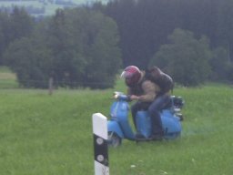 Querfeldein-Fahrt (wörtlich genommen)!