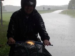 Und ab in den Regen!