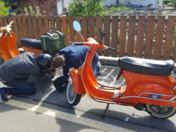 Da fehlt doch Luft im Reifen!!