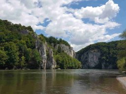 Donaudurchbruch in Weltenburg.